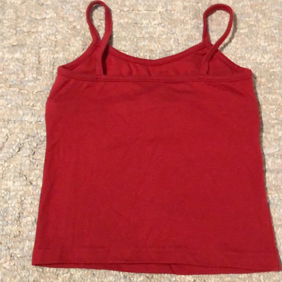 NWOT Barcardi Grandmelon  red tank top with built in shelf bra . Brand new! - Picture 6 of 10